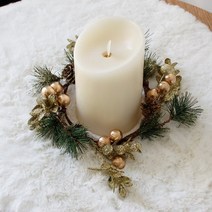 캔들링 리스 솔방울 글리터 베리열매 3color .체리하우스, 골드(1158)