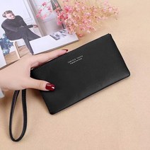 통장지갑 슬림장지갑 여성 지갑 가죽 긴 동전 카드 홀더 머니 클러치 대용량 빈티지 지퍼 슬림 옐로우