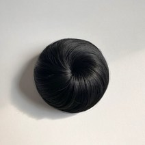 엘블랑꼬 당고머리 한복 혼주헤어 올림머리 가발 (4color), 1개, 블랙