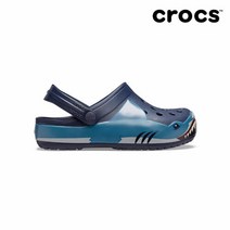 크록스 [크록스] 아동 펀랩 샤크 밴드 라이트 클로그 네이비 206159-410
