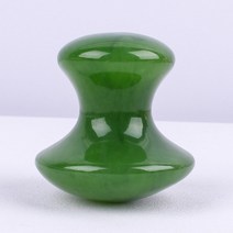 바디괄사 도자기괄사 천연 로즈 쿼츠 옥 버섯 페이셜 마사지 스톤 구 통증 스크레이퍼 페이스 구아샤 보드 스킨 케어 리프팅 도구 제이드, [02] Green