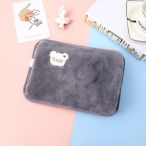 충전식무선히터 무선온풍기 캠핑용무선히터 충전식 전기 온수 가방 방폭 난방 물 핸드 워머 부드러운 모, 01 bear_01 EU