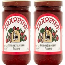 Trappist Marmalade Preserves １2 Ounce Pack Of 2 (Rhubarb-Strawberry), 1