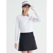 [빈폴골프] 여성 아이보리 기모 니트 칼라 티셔츠 BJ2941A190