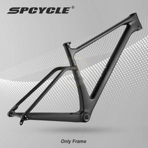 emtb프레임 SpcycleT1000 카본 산악 자전거 프레임 29 부스트 XC 하드테일 MTB BSA 모던 기하학 29er 180189, Frame_15inch Matt