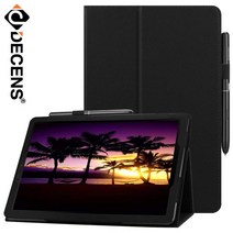 [데켄스] 갤럭시탭A6 10.1 Pen P580 가죽 태블릿 케이스 T005, 색상:T005-다크브라운