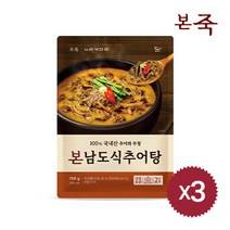 [본죽] 본 남도식 추어탕 3팩, 3개입, 700g