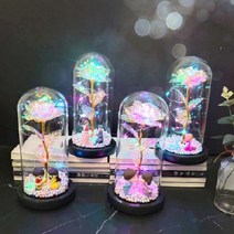 아기방 감성 전등 장미 홀로그램 LED인테리어조명무드등인테리어인테리어소품LED기념일유리돔, 홀로그램 기타 프로포즈