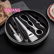 다용도 메탈 보이차 도구세트 차집게 차칙 차시 다도용품 Esyuse 증정, 메탈다도구세트