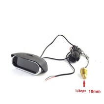 자동차온도게이지 자동 자동차 2 인 1 LCD 디지털 디스플레이 전압계 게이지 및 수온 온도 범용 12v/24v, [02] 10mm