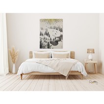 백안 수묵화 편안한 얼굴 눈풍경 인테리어그림 인테리어 홈데코 집들이선물