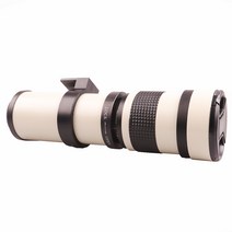 420-800mm F8.3 SLR 수동 카메라 롱 줌 초망원렌즈 탐조 새사진 풍경 캐논 니콘 후지 펜탁스 마운트, 캐논 RF + 화이트