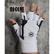 몽키그립 파워패드 오른손 손등 골프장갑, 화이트