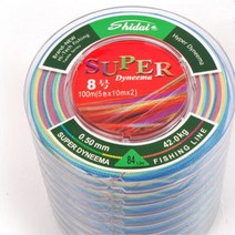 오색 4합사 원줄 150m 10호 연결형 배낚시 원투 광어 다운샷 갯바위 배스