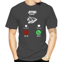 제트스키 수상 제트 미니 소형 스피드 보트 Jetski Is Calling And I Must Go Jet Ski 티셔츠 그래픽 코튼 스트리트웨어 반팔 o넥 하라주쿠 오버사이즈 남, L, Men grey