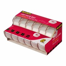 3M)크리스탈테이프(CC1830-6/오피스팩/6개)