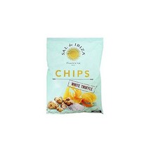 GiftWorld 토레스 블랙 화이트 트러플 살 드 이비자 맛 아삭아삭한 감자칩 가볍고 바삭한 간식 오래된 패션 및 수공예 파타타 프리타스 글루텐 프리 비 GMO 4팩 스페인 수입