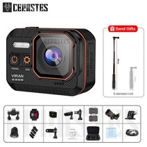 CERASTES-원격 제어 액션 카메라 4K60FPS 화면 방수 스포츠 드라이브 레코더 헬멧 캠, Action Camera B_32G Card