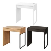 [이케아] MICKE 미케 1인용 컴퓨터책상/테이블/원룸/학생가구/스터디/서랍장/독서실, 색상:블랙브라운_002.447.48