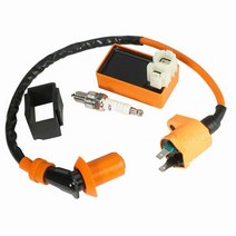 스쿠터50cc 50cc스쿠터오토바이 점화 플러그 코일 세트 레이싱 6pin DI 시스템 Gy6/50/125/150 부품, 한개옵션0