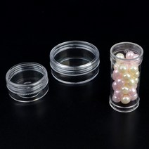 백수청년 화장품케이스 액체괴물케이스 1P 투명케이스 원형투명케이스 약통 약케이스 악세사리보관함 악세사리케이스 플라스틱원통