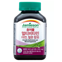자미에슨 츄어블 멀티비타민 1350mg x 110정(4개월분)