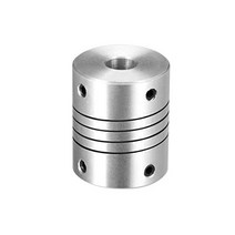 uxcell 8mm to 8mm Aluminum Alloy Shaft Coupling Flexible Coupler Motor Connector Joint L30xD25 Silve, 1