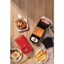 와플기계 브뤼셀 메이커 샌드위치 크로플 시나모롤, 핑크(샌드위치 플레이트+와플+붕어빵)