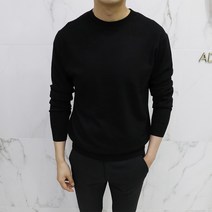 아도르클래식 R라운드 캐시미어 긴팔 니트(ZR)