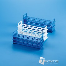 T202020-B W 핸들형 테스트 튜브 랙 16ml [1/EA] Test Tube Rack Tarsons, T202020-W 16ml : 1EA
