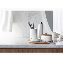 Kohler 29590-HD1-0 K-29590-HD1-0 Bente 욕실 액세서리 5피스 사토리얼 화이트 헤링본, 5 Piece, Sartorial White Herringbone