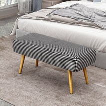 베드벤치 침대스툴 배드벤치 보조 침실가구 벤치의자, 60*35*40 (옐로우 다리)