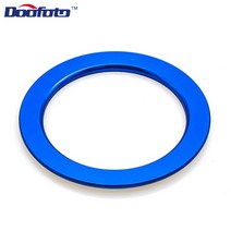 키리스 스타트 시스템 Doofoto 자동차 스타일링 엔진 시작 버튼 링 커버 Toyota GT86 FR-S Corolla C-HR Ra, 06 Start Ring Blue