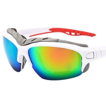 엘마운틴 방탄 선글라스 MK1208 자외선 차단 고글 자전거 킥보드 오토바이 등산, 07_화이트