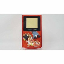 휴대용레트로게임기 포켓몬 레드 Charizard 게임보이 컬러 diy 핸드헬드 housing shell gbc 백릿 ips, Black_White