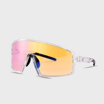 아크로 알레도스 자전거 라이딩 스포츠 고글 미러 변색렌즈, 크리스탈/레드미러변색