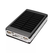 캠핑용 파워뱅크 올인원 220V 12V 배터리 30000mah 태양 보조베터리 qc USB poverbank 빠른 충전 방수 야외 캠핑 빛 물, [02] black, [01] 30000mAh