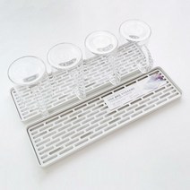 디아르 물빠짐트레이 미니 식기 컵 건조대 1세대 s, 화이트S[그레이톤]