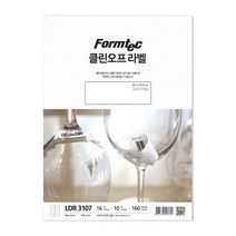 폼텍 클린오프 라벨 LDR-3107 10매 16칸 99.1x33.9 mm
