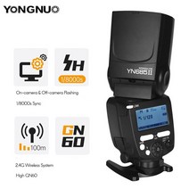 YONGNUO-무선 TTL 카메라 플래시 스피드 라이트 YN685 II 2.4G 캐논 D750 D810 90D 5D 마크 III IV 6D DSLR 액세서리