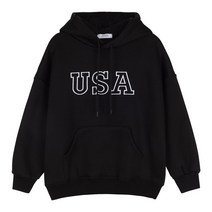 크로젬 기모 주니어 남녀공용 USA 오버핏 후드 CRZHDJ 128