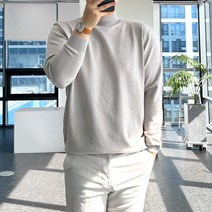 룩플레인 물세탁 가능 부드러운 비스코스 반폴라 니트 7color