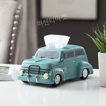 자동차 모형 티슈 박스 케이스 북유럽 휴지케이스 티슈박스 각티슈 소품 인테리어 피규어 냅킨, 만화 자동차 그린 티슈 박스