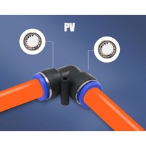 압력계 게이지 공기 디지털 압력 공압 PY PU PV PE 워터 파이프 커넥터 셀프 추력 4 16mm PK 플라스틱 호스 퀵 커플 링