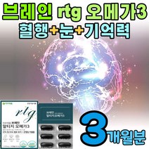 브레인 알티지 오메가쓰리 징코 은행잎추출물 3개월 개선 혈관 다이어트 청소부 콜레스테롤 낮추는 내리는 영양제 건강 보조 식품