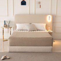 로시 침대 헤드보드 프레임 호텔식 평상형 LED 조명 Q L LK EK, 퀸 1500, 크림아이보리, 헤드+프레임+구름위에 둥실 매트리스