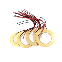 부저 스피커 10 PC를 압전 피에조 세라믹 웨이퍼 판 디아 27mm, 하나, 금, 1개