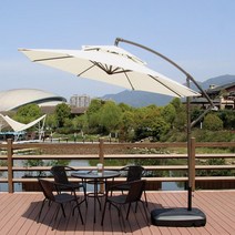 특대형 원형 폴딩파라솔 야외 카페 홀딩파라솔 정원, 원형 폴딩파라솔_네이비