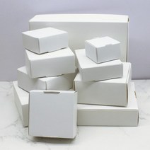 크라프트박스5Pcs 스퀘어 화이트/크래프트/블랙 포장 상자 웨딩 파티 부탁 용품 수제 비누 초콜릿 비행기, 02 white_04 7.5x7.5x3cm
