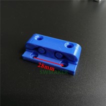 3D프린터부품 Anet A6 A8 3D 프린터 플라스틱 인쇄 부품 1 개 Y 축 벨트 홀더 PLA 타이밍 장력 세트 나사, 02 20mm type